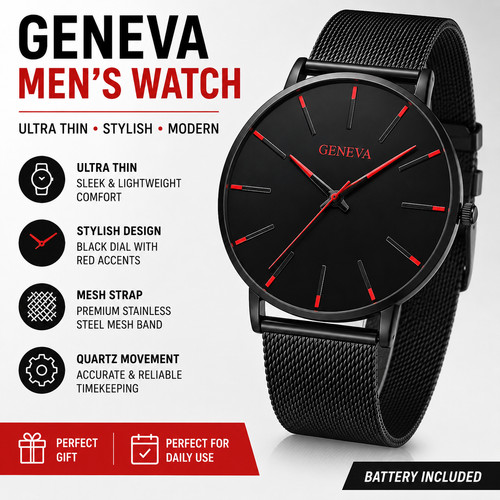 Mens watch ultra - mens, black