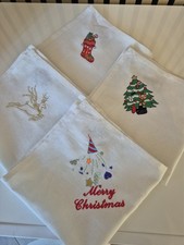 Christmas Embroidered Napkins