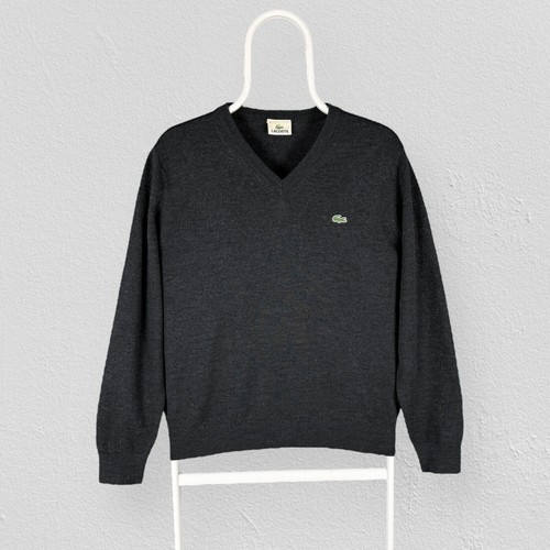 Vintage lacoste grey jumper - lacoste,