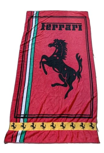 Ferrari beach towel rare 80s - towel,