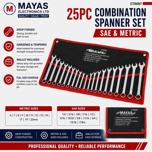 Combination spanner wrench set - combination,