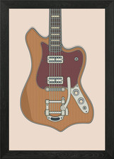 Maverick Guitar Framed Wall