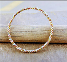 Men's 14K Gold Tri-Tone Metal