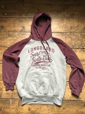 Santa Cruz Longboard Surf California Women’s hoody Hoodie Maroon Grey VGC