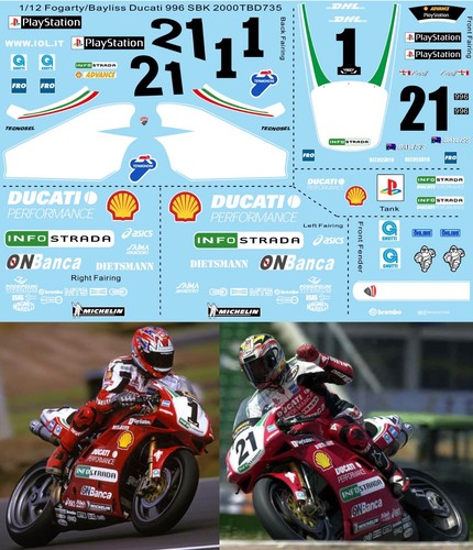 Decals for ducati 996 - for,