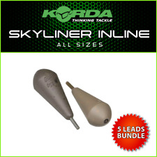 KORDA SKYLINER INLINE LEADS (x5) - ALL SIZES | NEW - CARP FISHING WEIGHTS