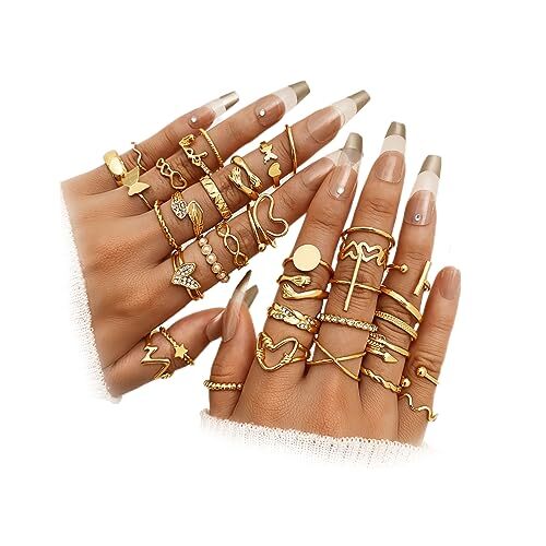 Pcs gold boho knuckle - 19-36,