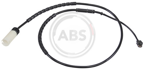 Rear brake pad - wear, warning