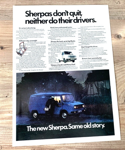 Sherpa van 1970s 1980s - van,