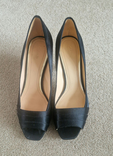 Clarks women black court - black,