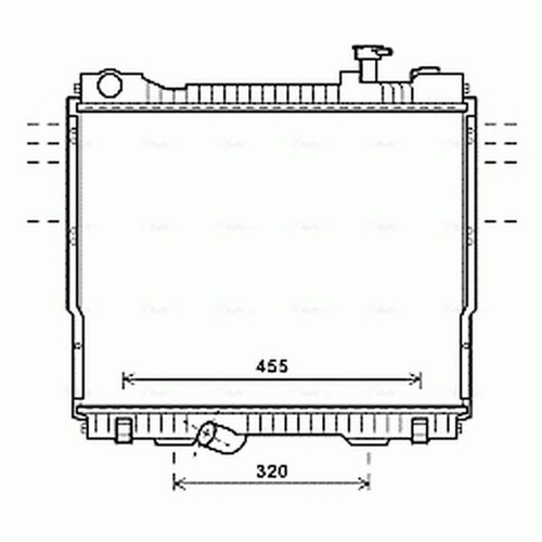 Radiator for nissan cabstar - radiator,