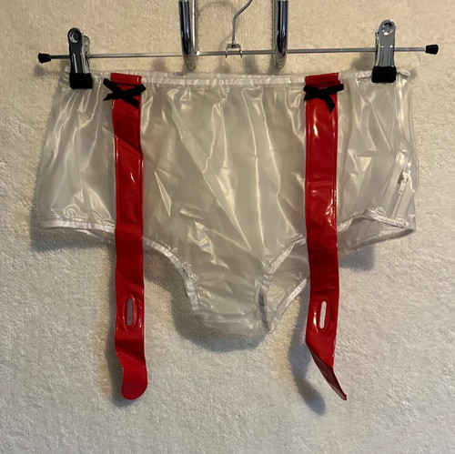 Soft transparent pvc - transparent, briefs