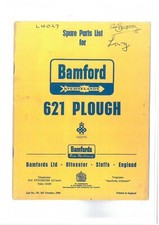 Bamford Kverneland 621 Plough Parts Manual