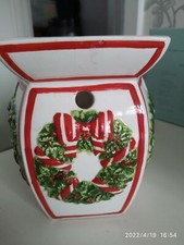 YANKEE CANDLE 'CHRISTMAS WREATH' WAX TART WARMER 