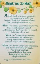 WALLET CARD KEEPSAKE THANK YOU