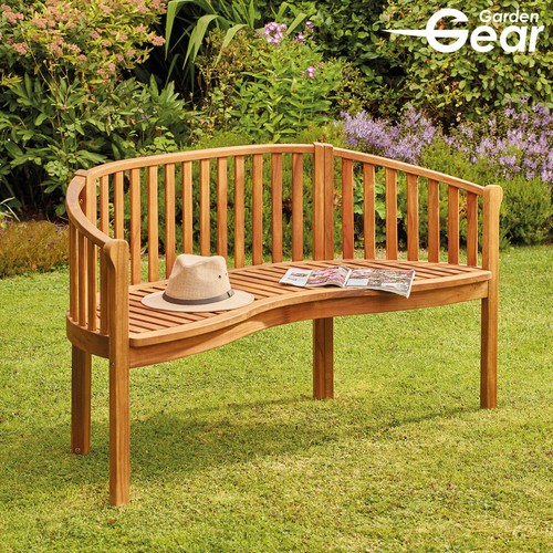 Acacia wooden banana bench - banana,