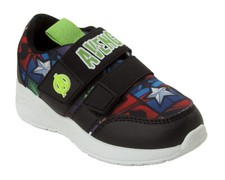 BOYS MARVEL AVENGERS BLACK LIGHTWEIGHT SPORTS TRAINERS CASUAL SHOES UK SIZE 8-1