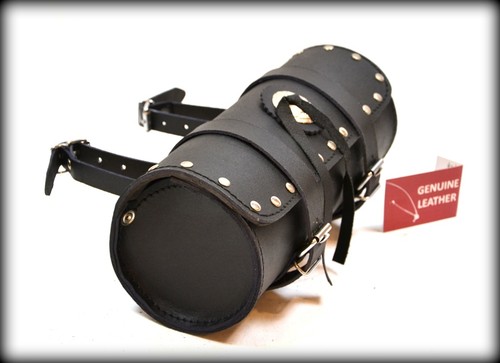Leather fork bag with studs - bag,
