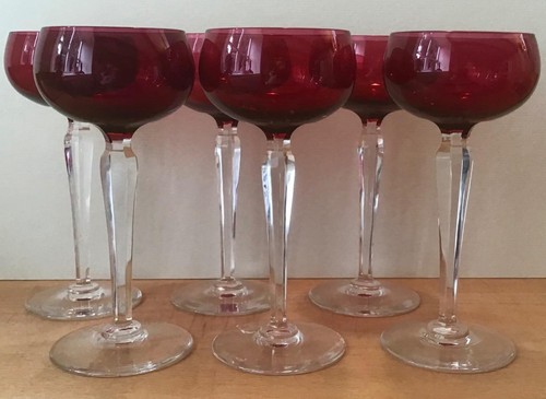 Set vintage red cranberry - vintage,