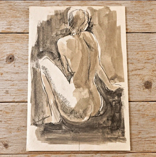 Vintage life study - study, nude