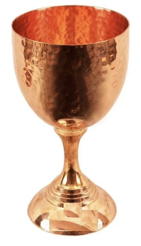 Hammered flute design copper - hammered,