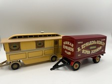 Corgi Showman’s Caravan 392 + Dodgems Trailer Diecast Models 1:50 Scale Rare