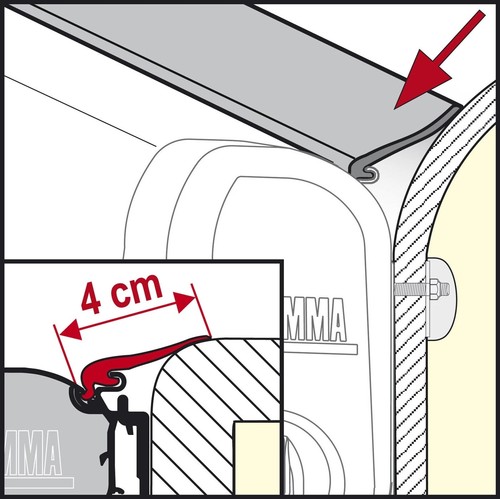 Fiamma motorhome rain guard - motorhome,