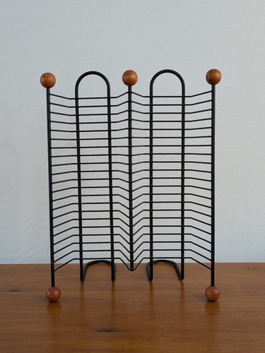 Unique black wire rack - cd,