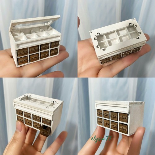 Dollhouse cabinet miniatures - cabinet,