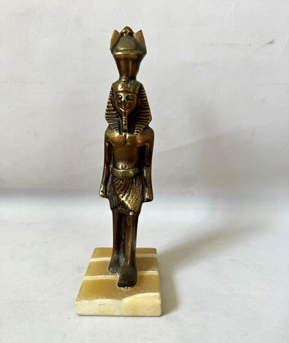 Vintage egyptian brass pharaoh - brass,
