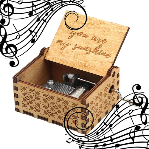 Wooden music box - wooden,