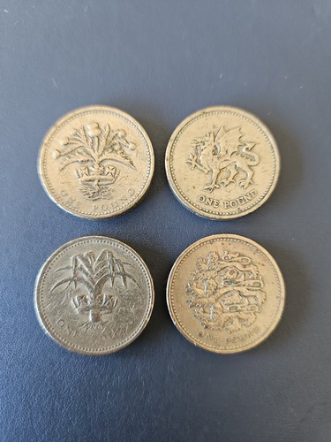 One pound coins leek - pound, x4