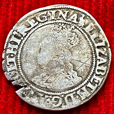 One Shilling Elizabeth 1 2nd