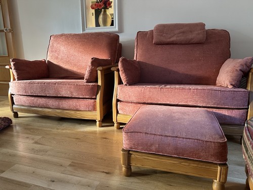 Ercol bergere piece set rare - bergere,