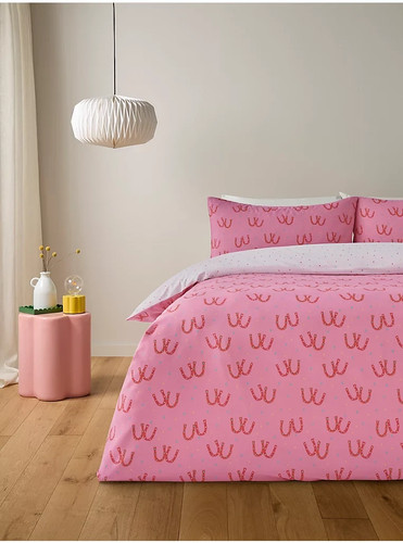 Pink lucky horseshoe easycare - pink,