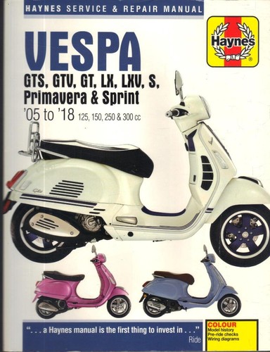Vespa gts gtv lxv - gts,gtv,lx,lxv,s, 125,150
