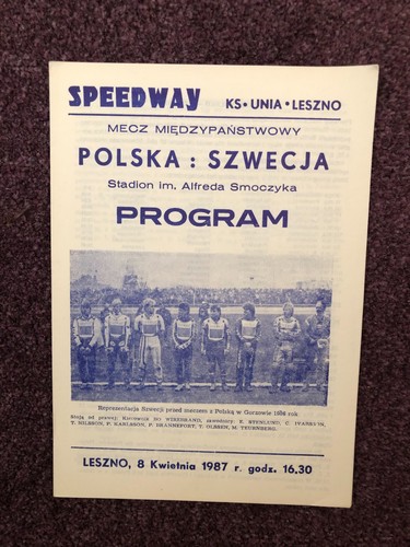 Speedway programme poland - speedway, v