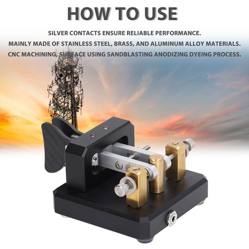 Morse code key double paddle - code,