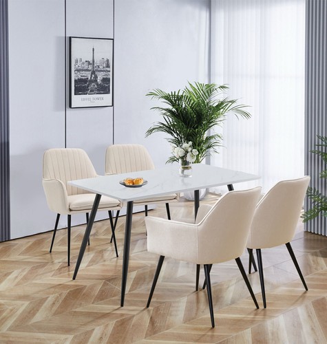 Dining table set white - dining, set,