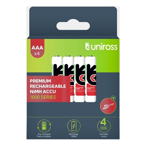 Uniross aaa 1000mah nimh - 1000mah,