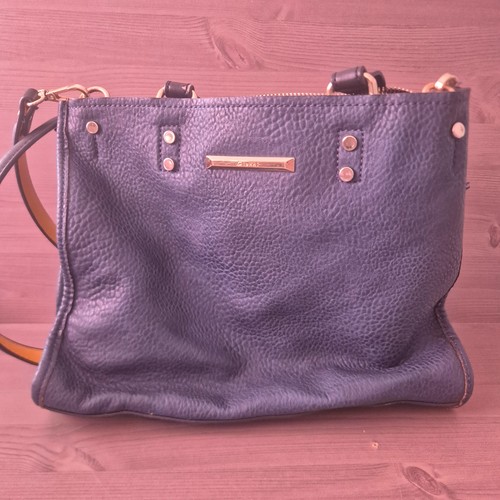 Gionni navy blue faux leather - gionni,