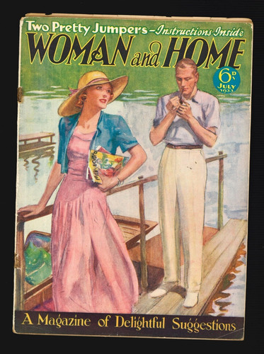 Woman and home - home, back