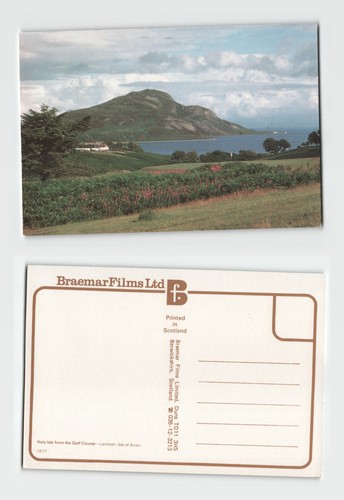 Postcard holy isle from - -,