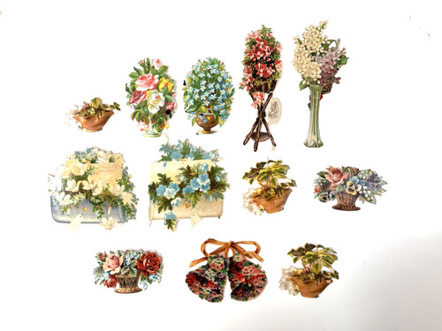 Victorian die cut scraps - die,