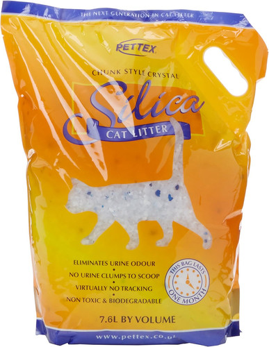 Silica cat litter granules - litter,