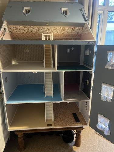 Large dolls house with - large,