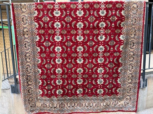 Large handmade indian wool rug - large,