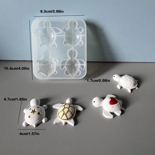 Resin art silicone mold turtle - art,