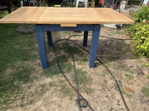 Solid oak extendable dining