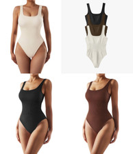 Women ribbed bodysuit tummy - women,